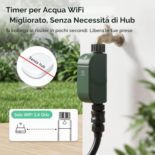 Detalle de WOOX Programmatore Irrigazione WiFi Intelligente – Senza Hub Richiesto