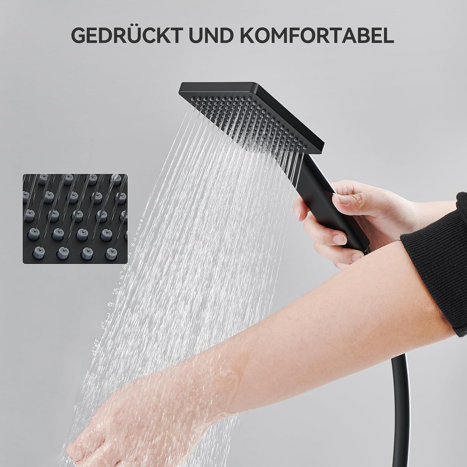 Thumbnail 5 de Auralum Auralum Duscharmatur Schwarz Thermostatset