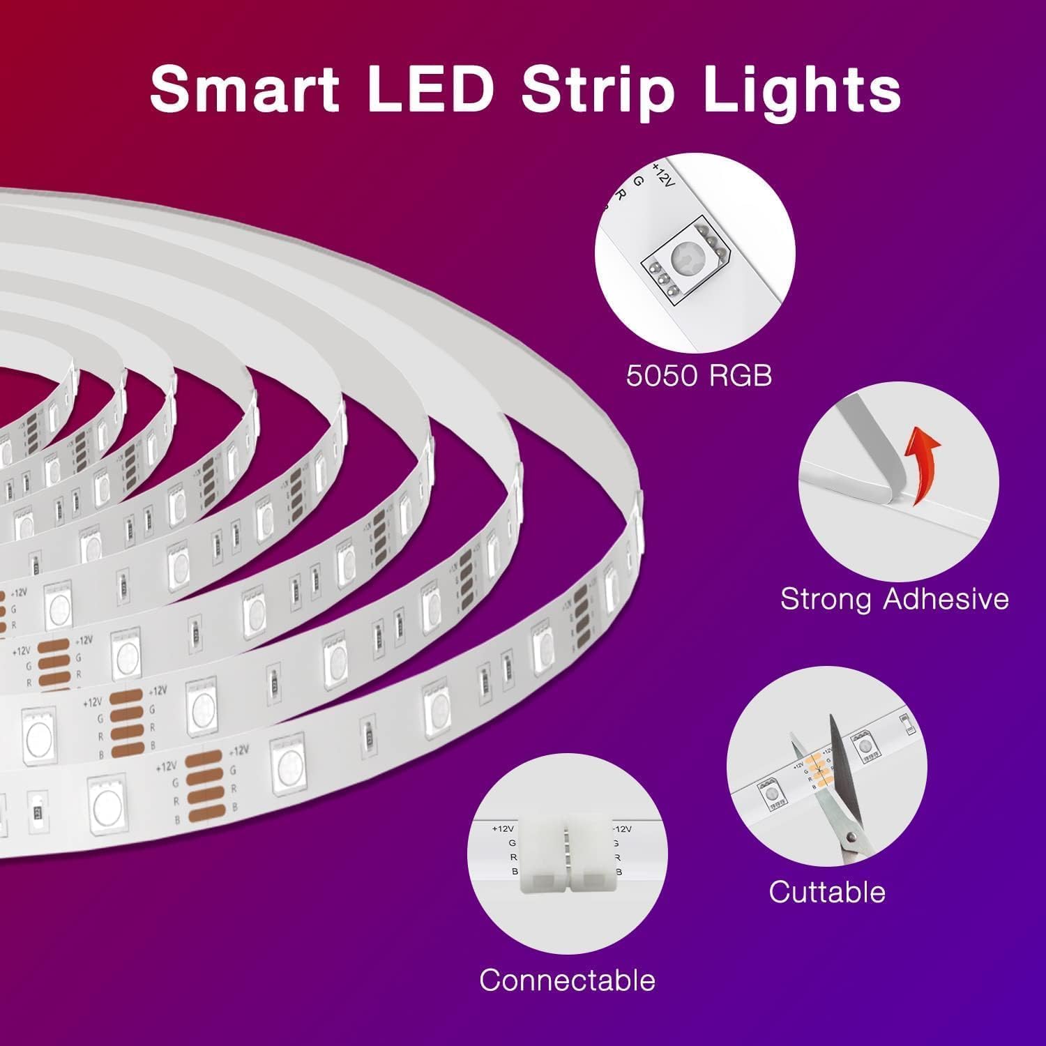 Thumbnail 5 de DAYBETTER LED Strip Lights, 50 ft
