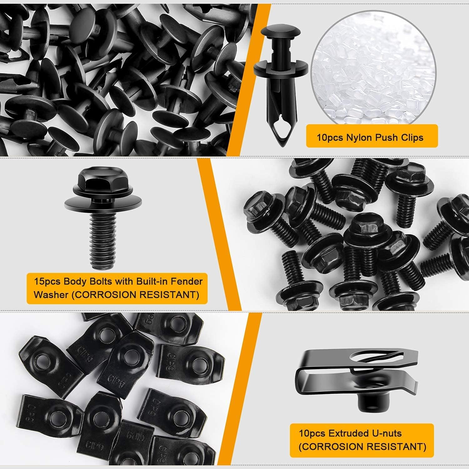 Thumbnail 3 de GOOACC GRC-70 35PCS Splash Shield Fastener Kit