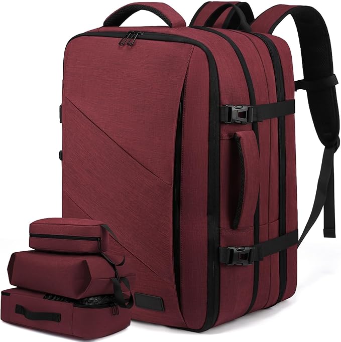Detalle de LOVEVOOK Mochila Expandible de Viaje ✈️ para Portátil 15,6"