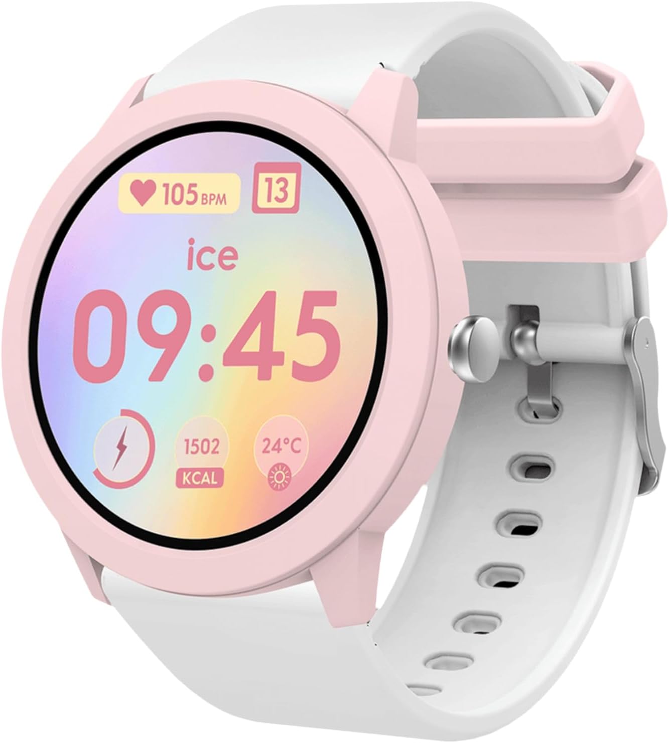 Thumbnail 1 de ICE-WATCH Ice smart junior 3.0 Pink White – Runde Smartwatch für Mädchen (1,19 Zoll, IP68)