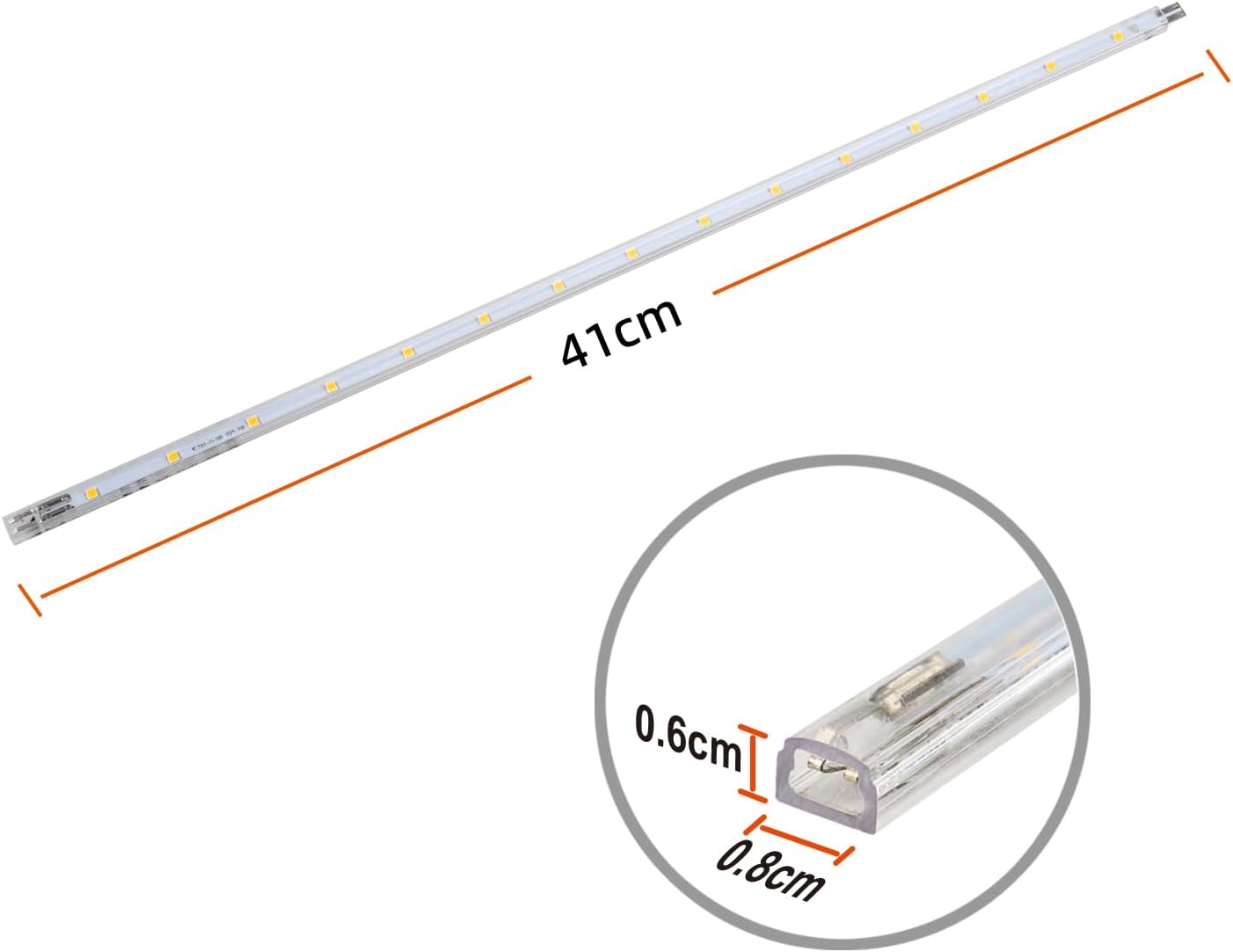 Detalle de da LIGHT LED Unterbauleuchte 4x410 mm – 7 W, 700 lm, 2700 K, Schrank- und Küchenbeleuchtung