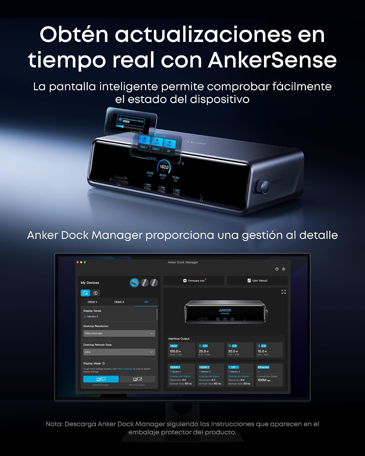 Thumbnail 4 de Anker Prime DL7400 Estación de Acoplamiento 14 en 1