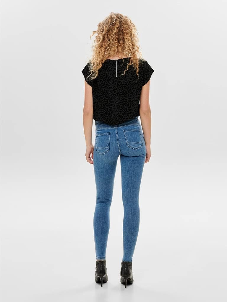 Detalle de ONLY ONLPOWER MID SK Pushup Jeanshose DNM REA2981 in Skinny-Fit mit Stretch