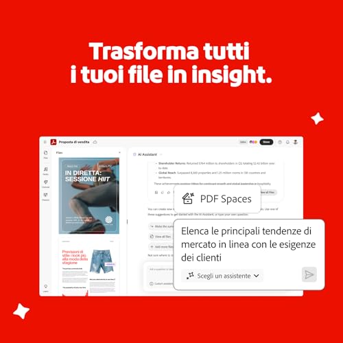 Thumbnail 1 de Adobe Acrobat Studio – Abbonamento 12 mesi: IA Assistant, PDF Spaces e Adobe Express Premium
