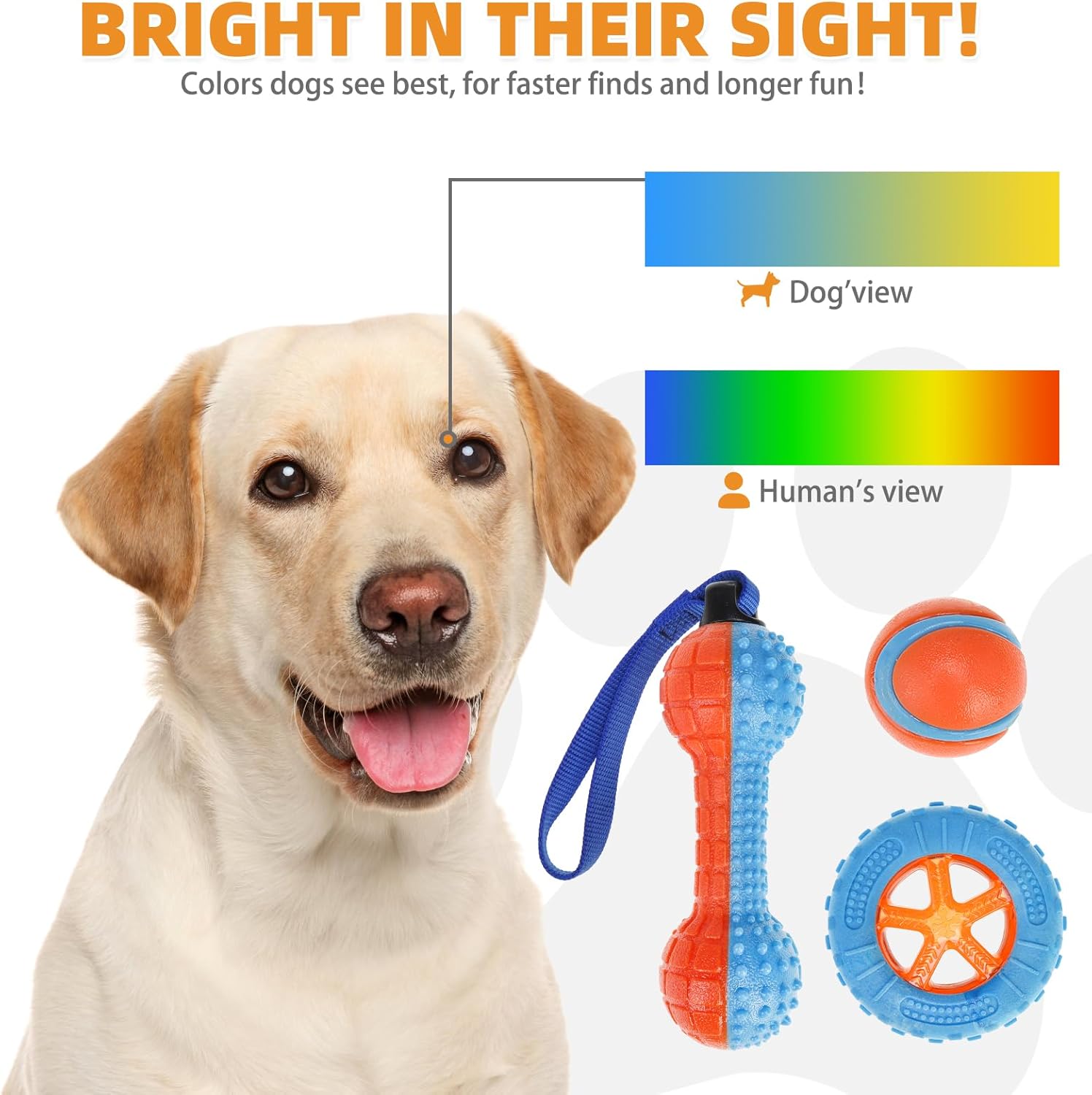 Detalle de KOOLTAIL Floating Dog Toys 3 Pack: TPR Water Pool Fetching Toys with Durable Rope