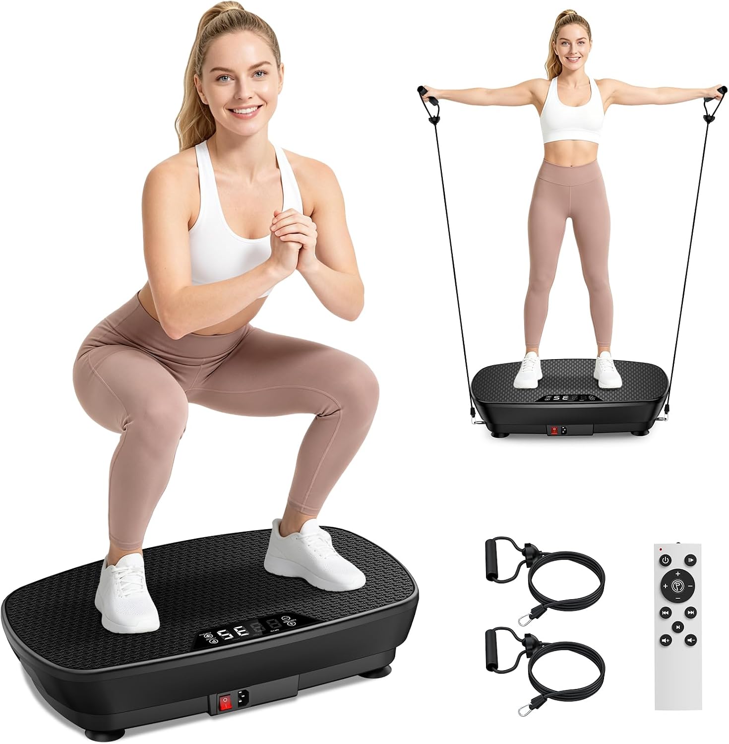 Detalle de AoraPulse Vibration Plate Exercise Machine Review