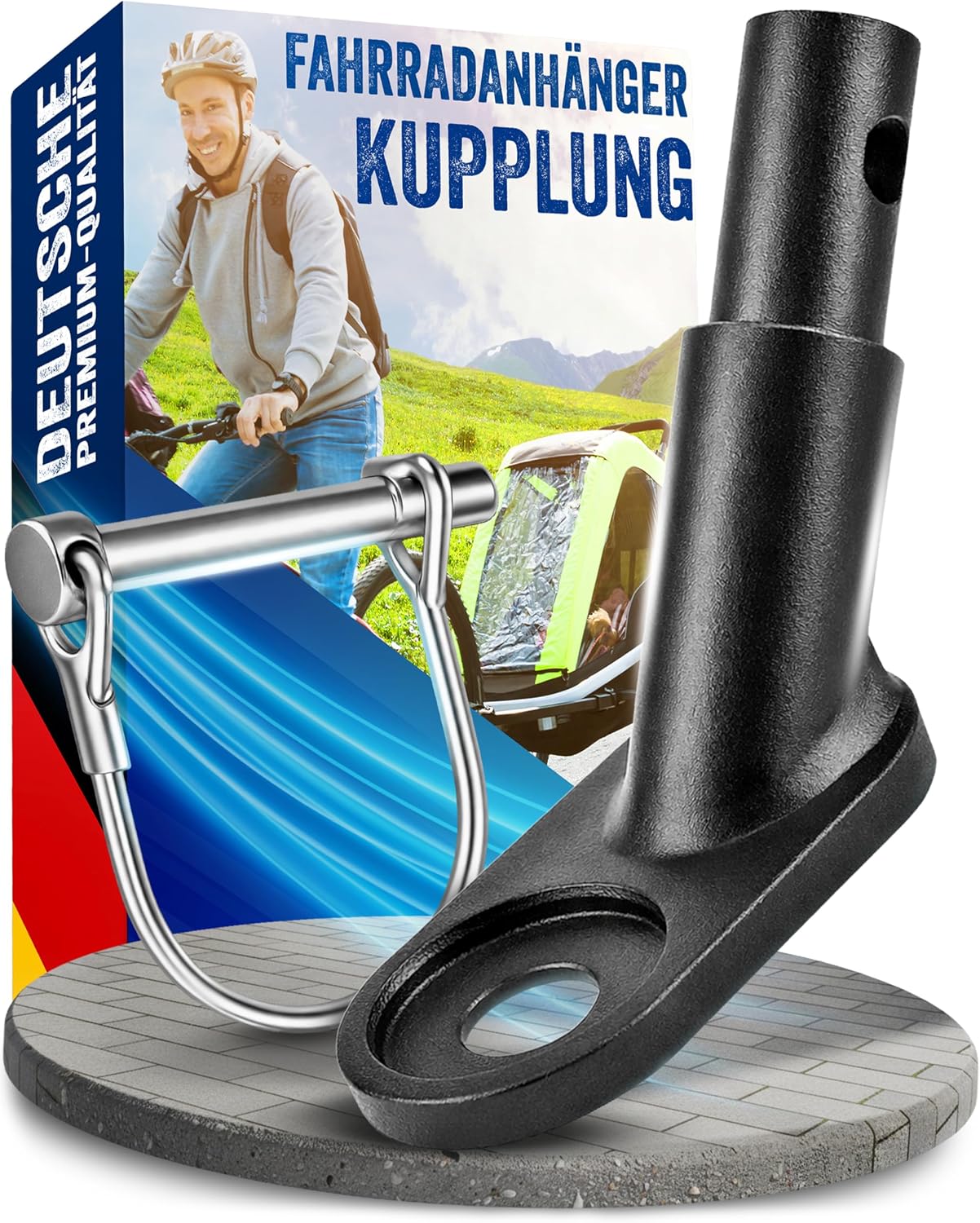 Liebdorf Fahrrad Anhängerkupplung – Universaler Adapter für E-Bike & Fahrrad