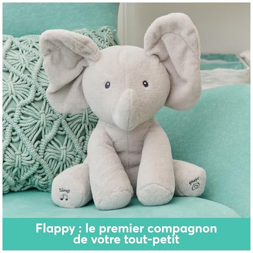 Thumbnail 2 de GUND Flappy L'Éléphant – Peluche interactive pour bébé
