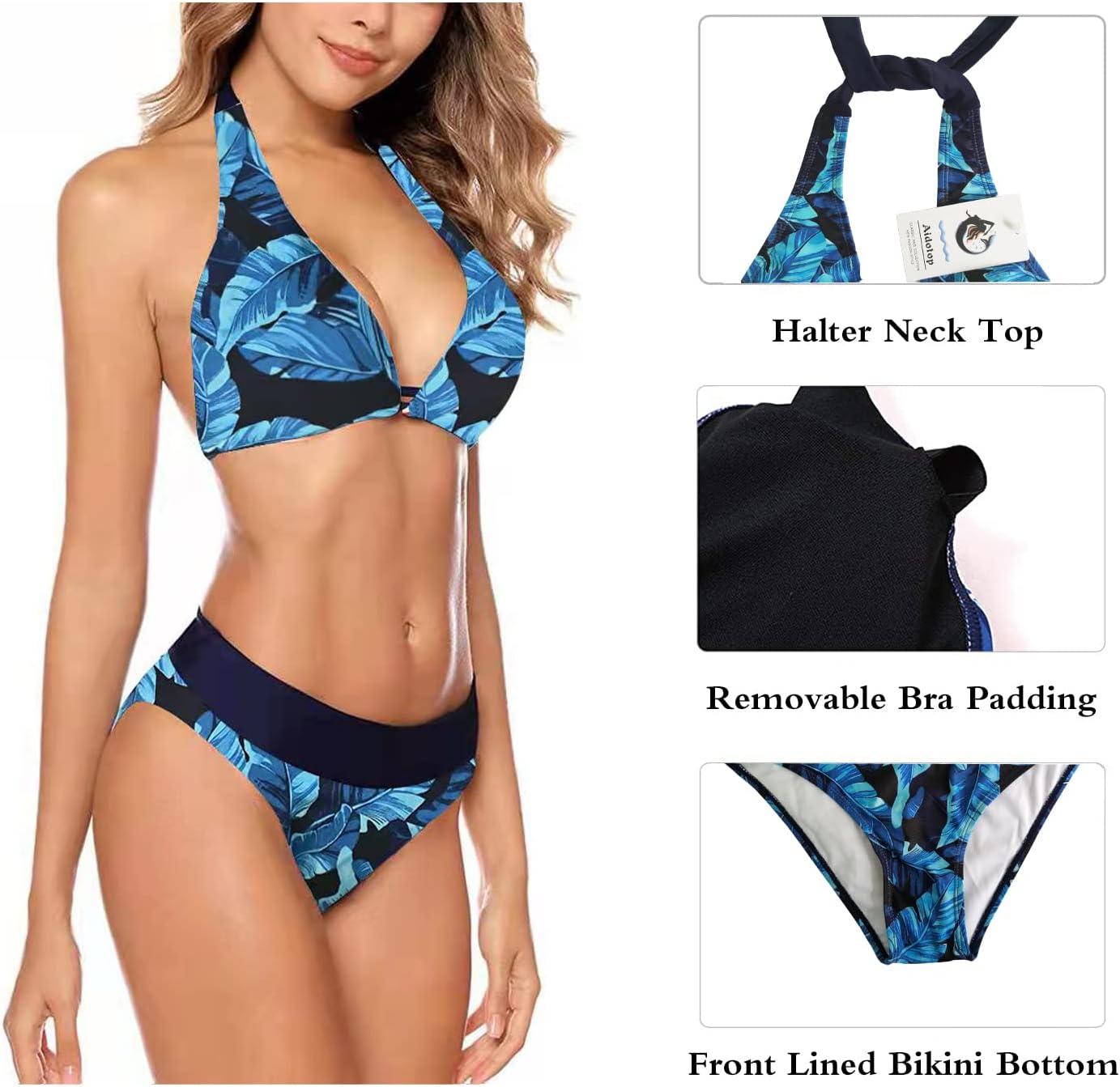 Thumbnail 3 de Aidotop Bikini halter femme réglable