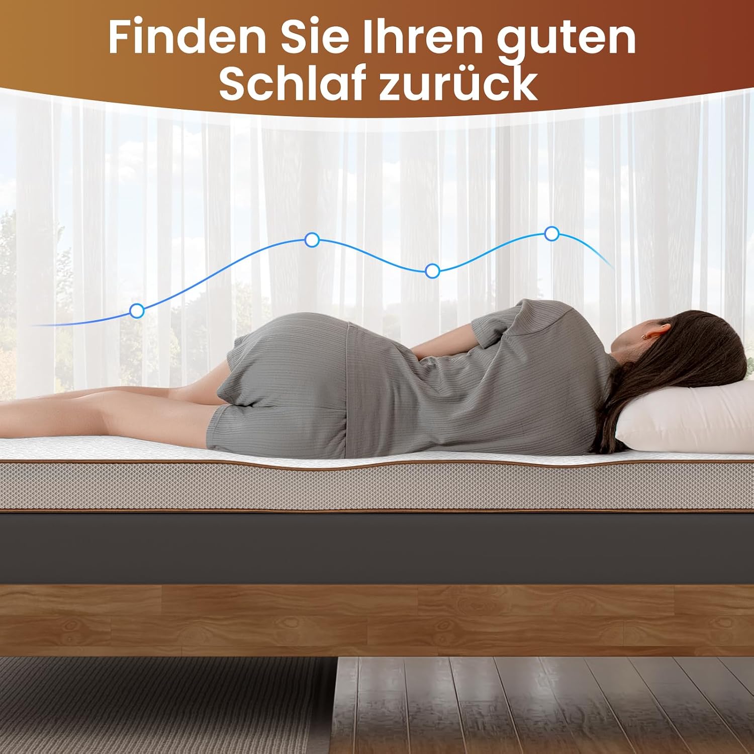 Detalle 2 de BedStory Topper 180x200cm Matratzentopper