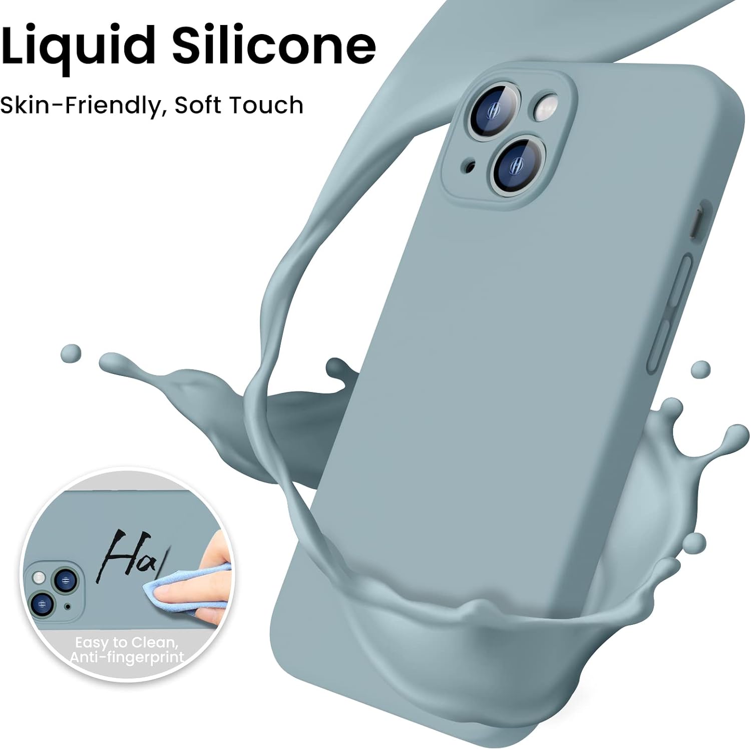 Thumbnail 2 de ACRONIX for iPhone 14 Case with Screen Protector (6.1”) – Soft Silicone, Full Protection