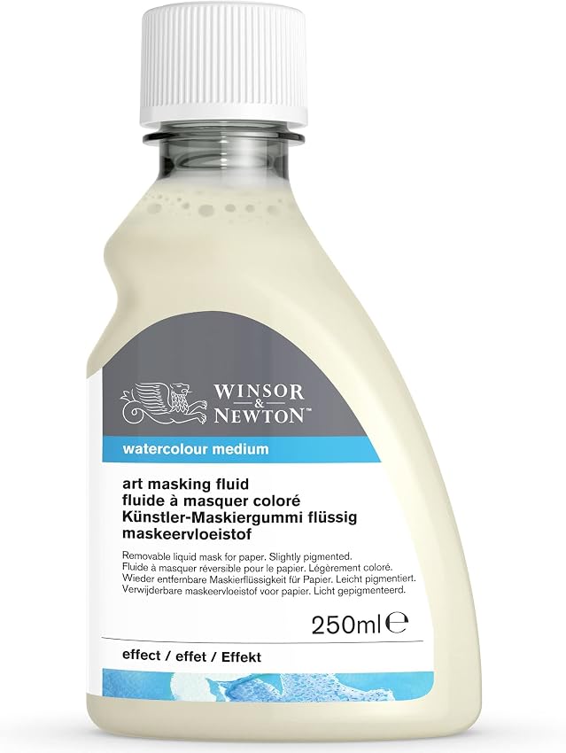 Detalle 2 de WINSOR & NEWTON Additif aquarelle fluide masqué 250 ml