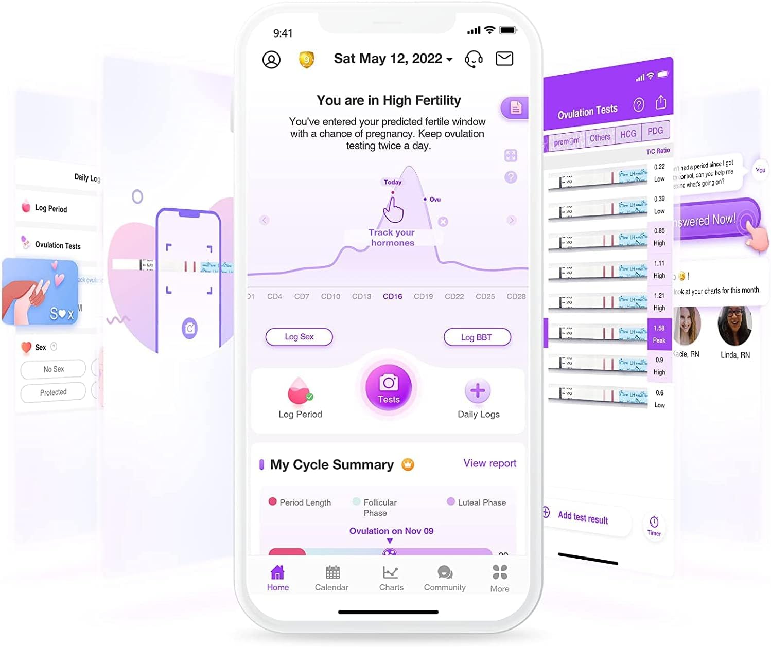 Thumbnail 4 de Easy@Home Ovulation and Pregnancy Test Kit 40+10