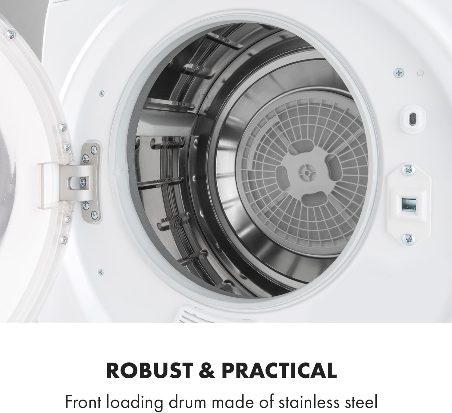 Detalle de Klarstein Jet Set 2500 compact vented tumble dryer, 2.5 kg, 850 W