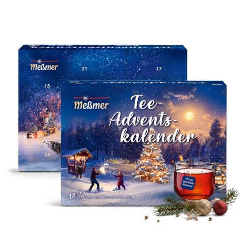 Detalle de Meßmer Tee-Adventskalender 2026 – 24 Türchen mit 48 Teebeuteln