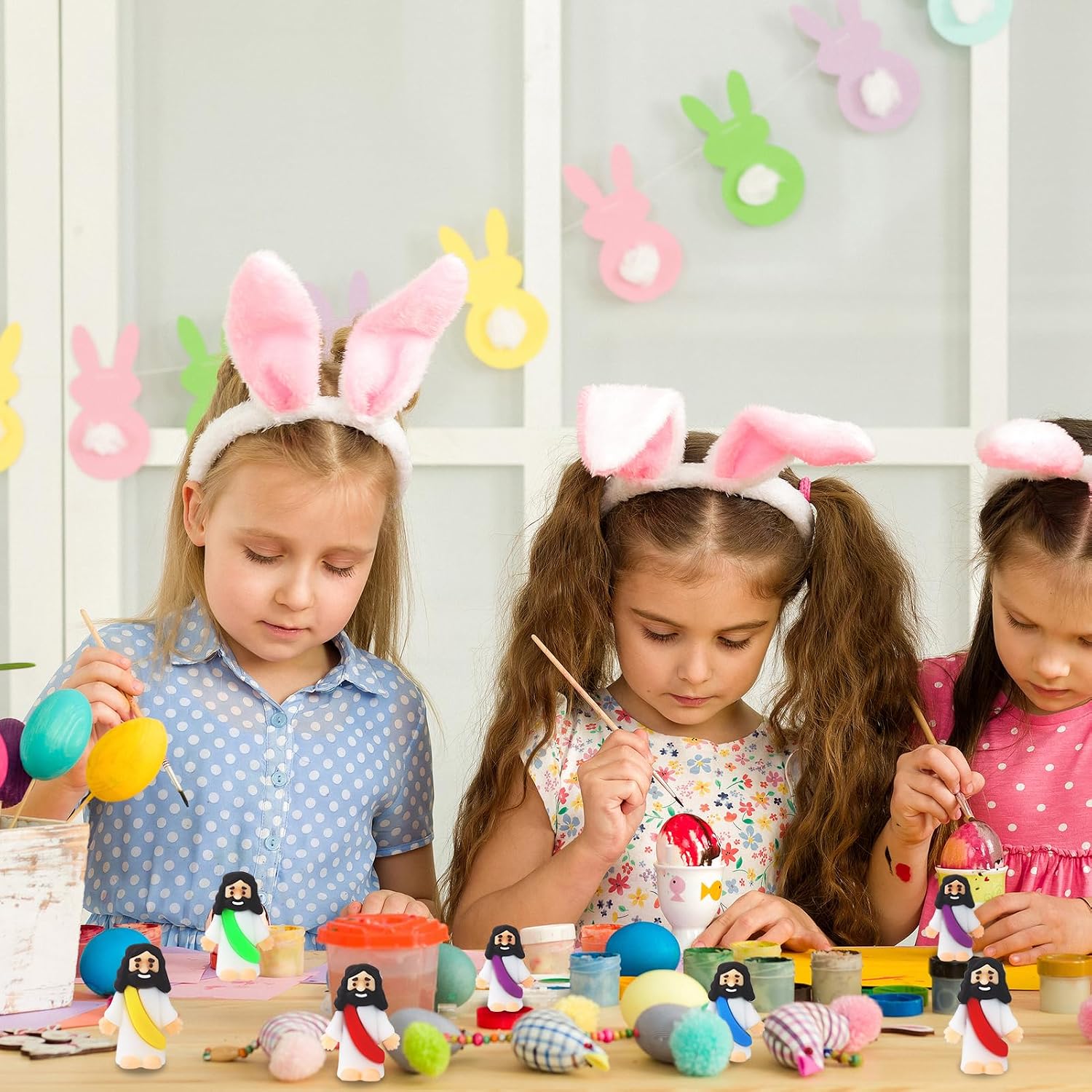 Detalle de URSKYTOUS 25-Pack Mini “Little Jesus” Figurines for Easter Eggs, Sunday School Crafts & Gifts