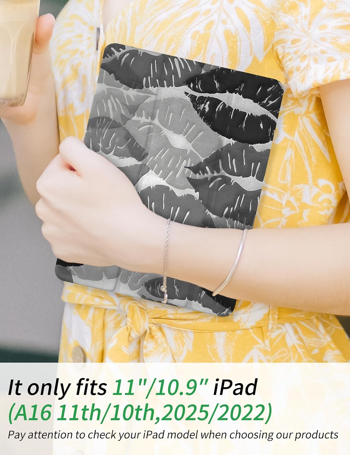 Thumbnail 6 de Rvciby Hülle für iPad (A16) 11/10th Generation – Rose mit Dreifach-Ständer, magnetischer Deckel, Stiftschlaufe und Schutzabdeckung