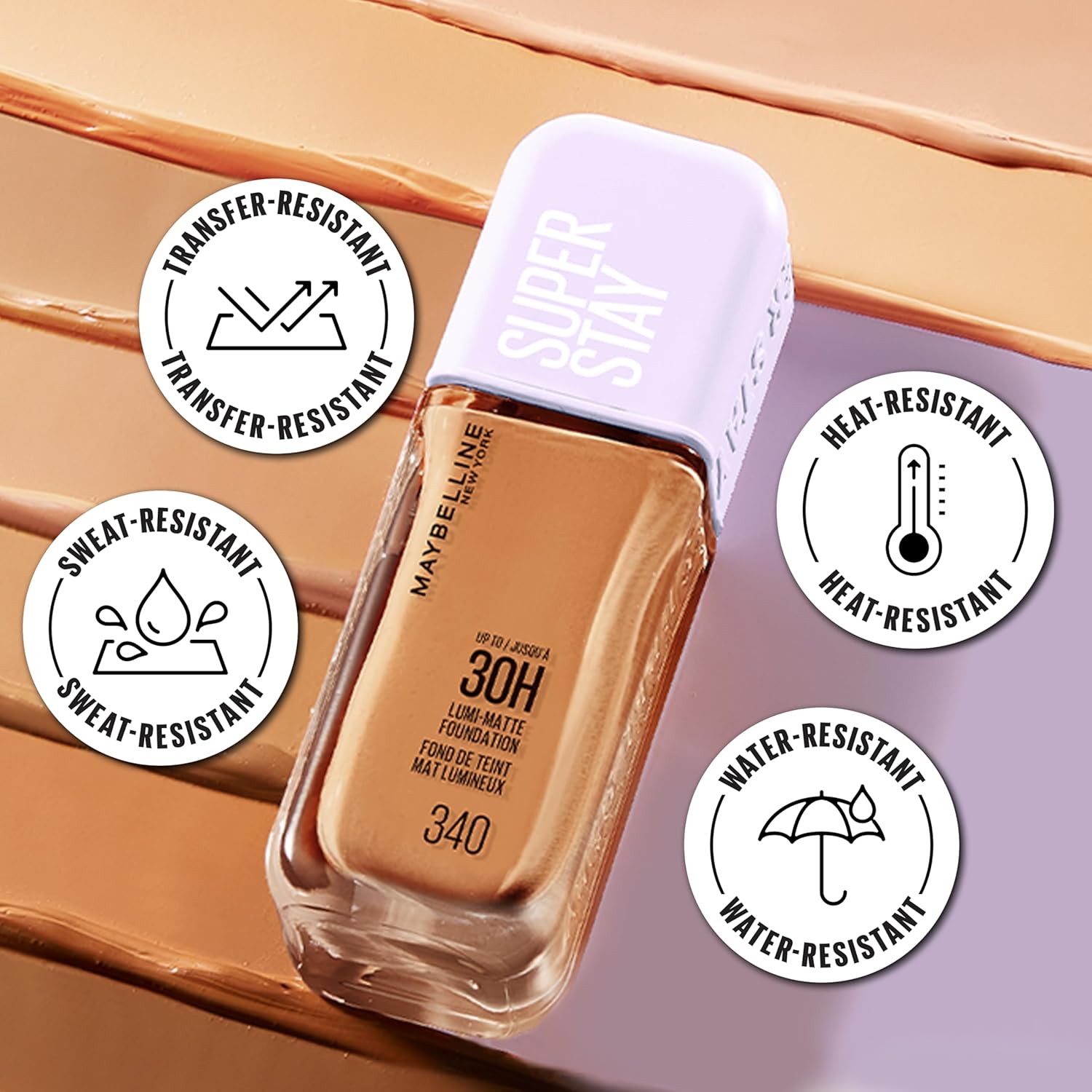 Thumbnail 5 de Maybelline New York Superstay 30H Lumi-Matte – Fond de teint liquide longue tenue, teinte 119 (35 ml)