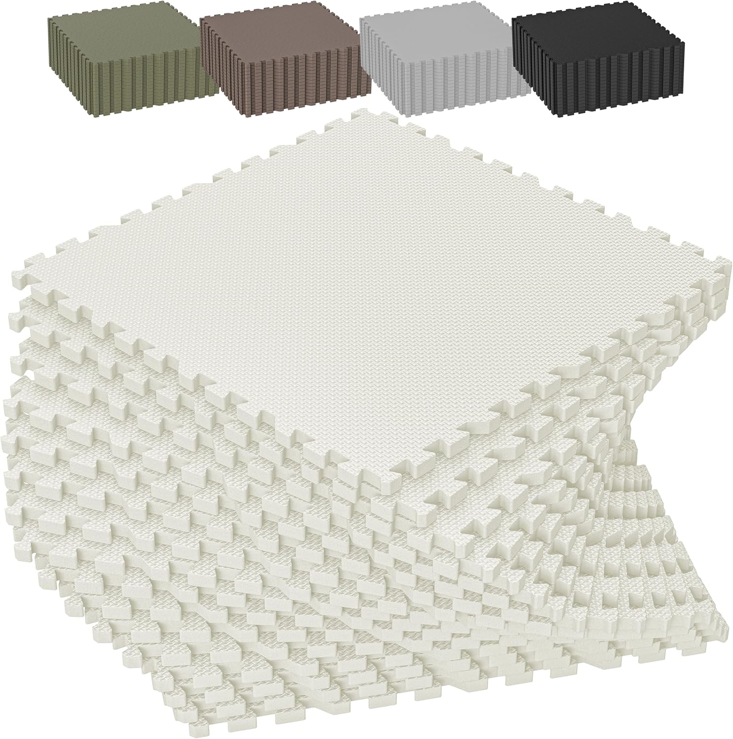 Detalle de VivaLuz VLBG06-GM4-12 EVA Puzzle Exercise Mats, 16 Tiles, 64 Sq. Ft.
