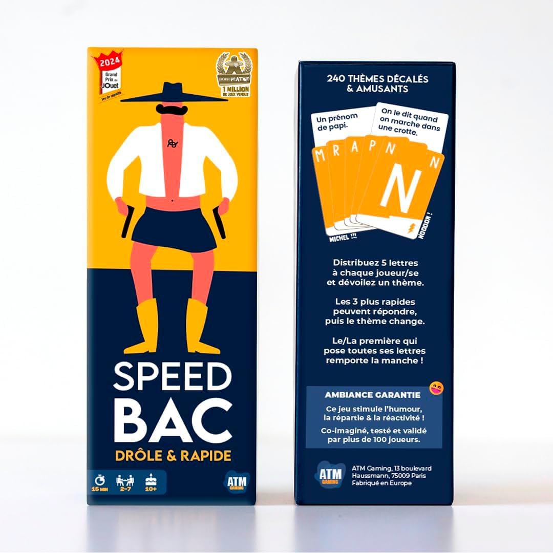 Thumbnail 3 de ATM Gaming Speedbac – Jeu de société “Famille & Amis” pour mettre l’ambiance, 2 à 7 joueurs