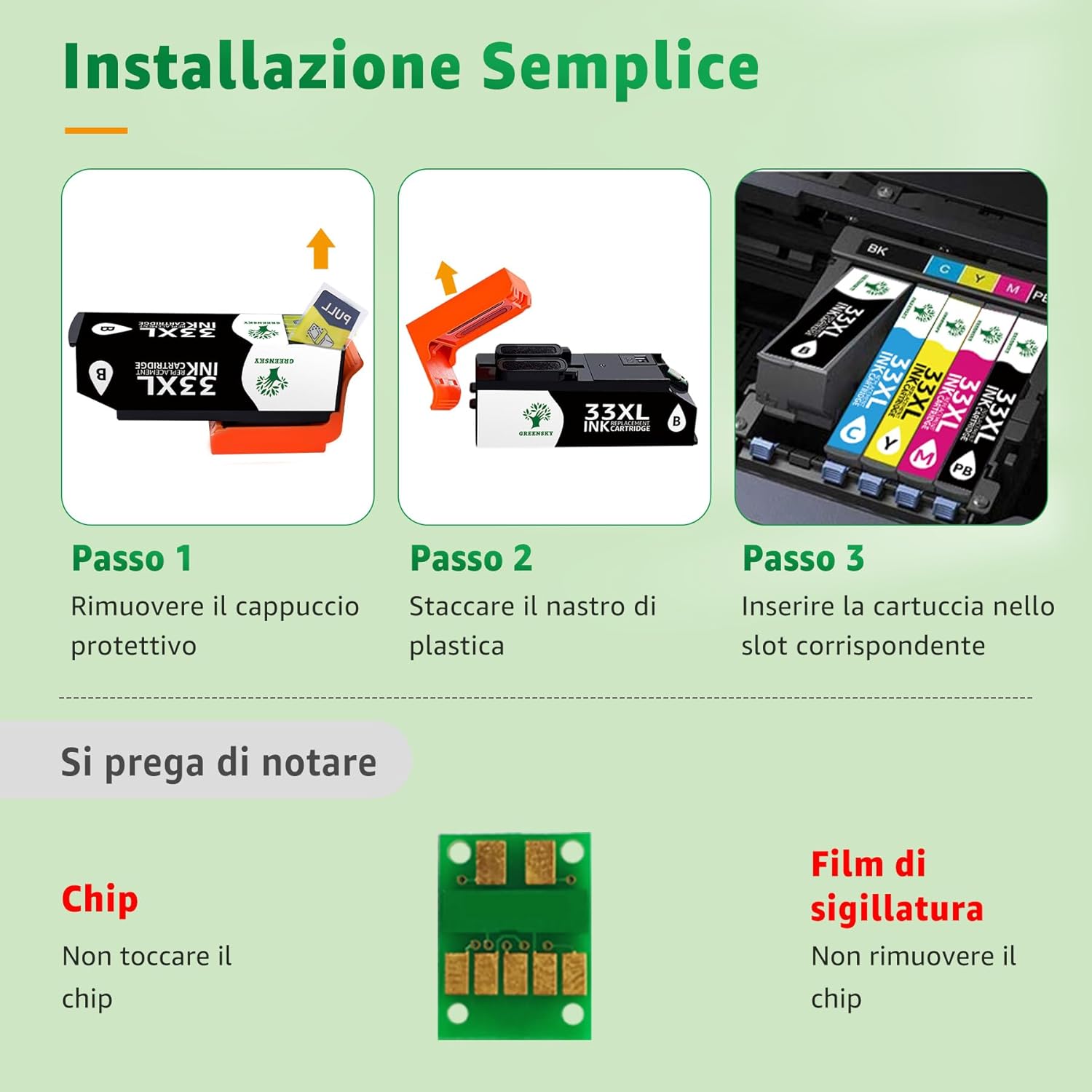 Thumbnail 4 de GREENSKY 33XL Cartucce inchiostro 15 pack 🖨️