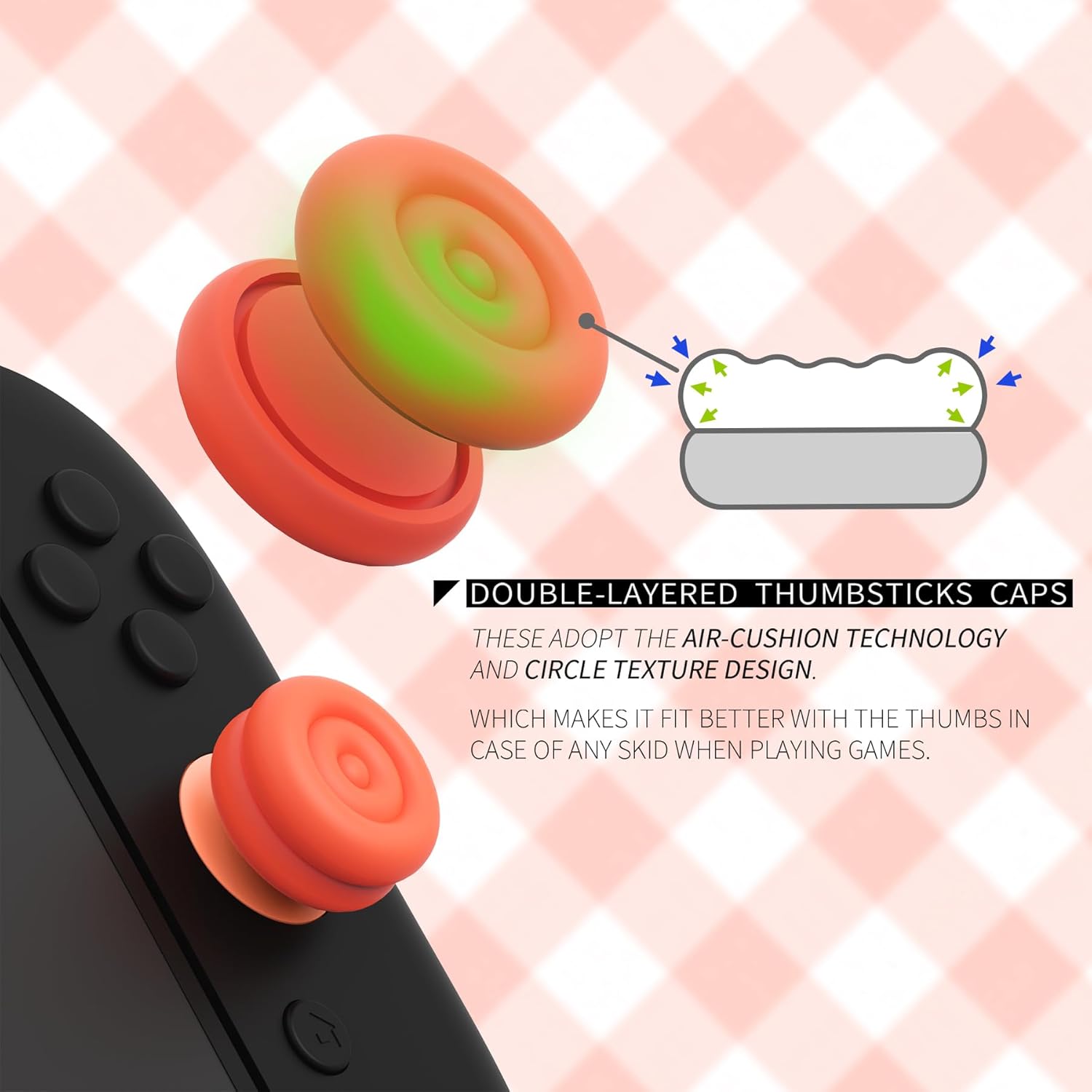Thumbnail 2 de playvital Copri Levette Analogiche per Switch 2