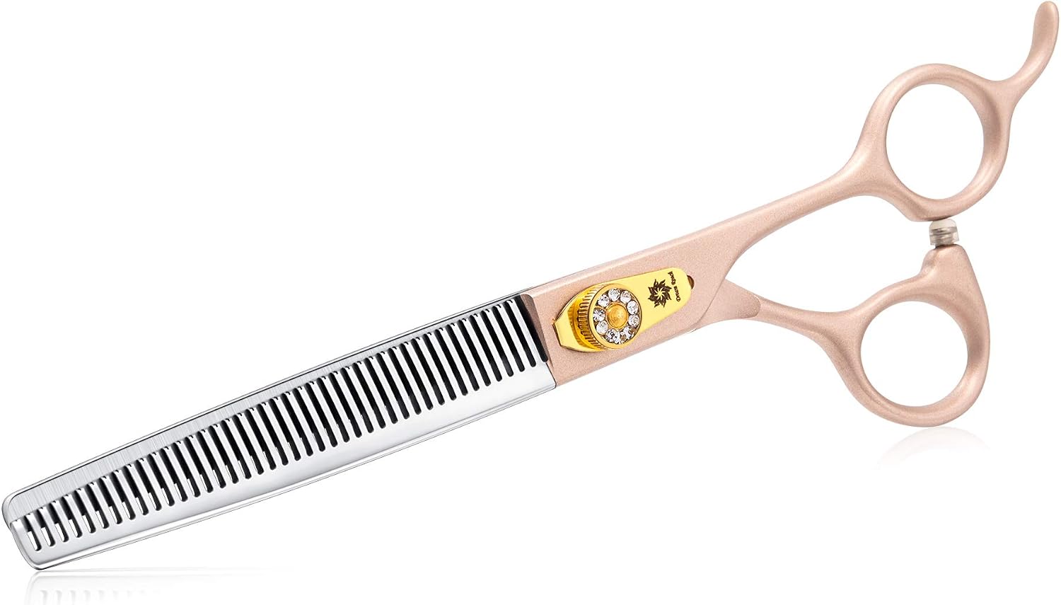 Detalle de Dream Reach 7-inch Professional Pet Grooming Scissors Kit (Straight, Curved, Thinning & Chunker)