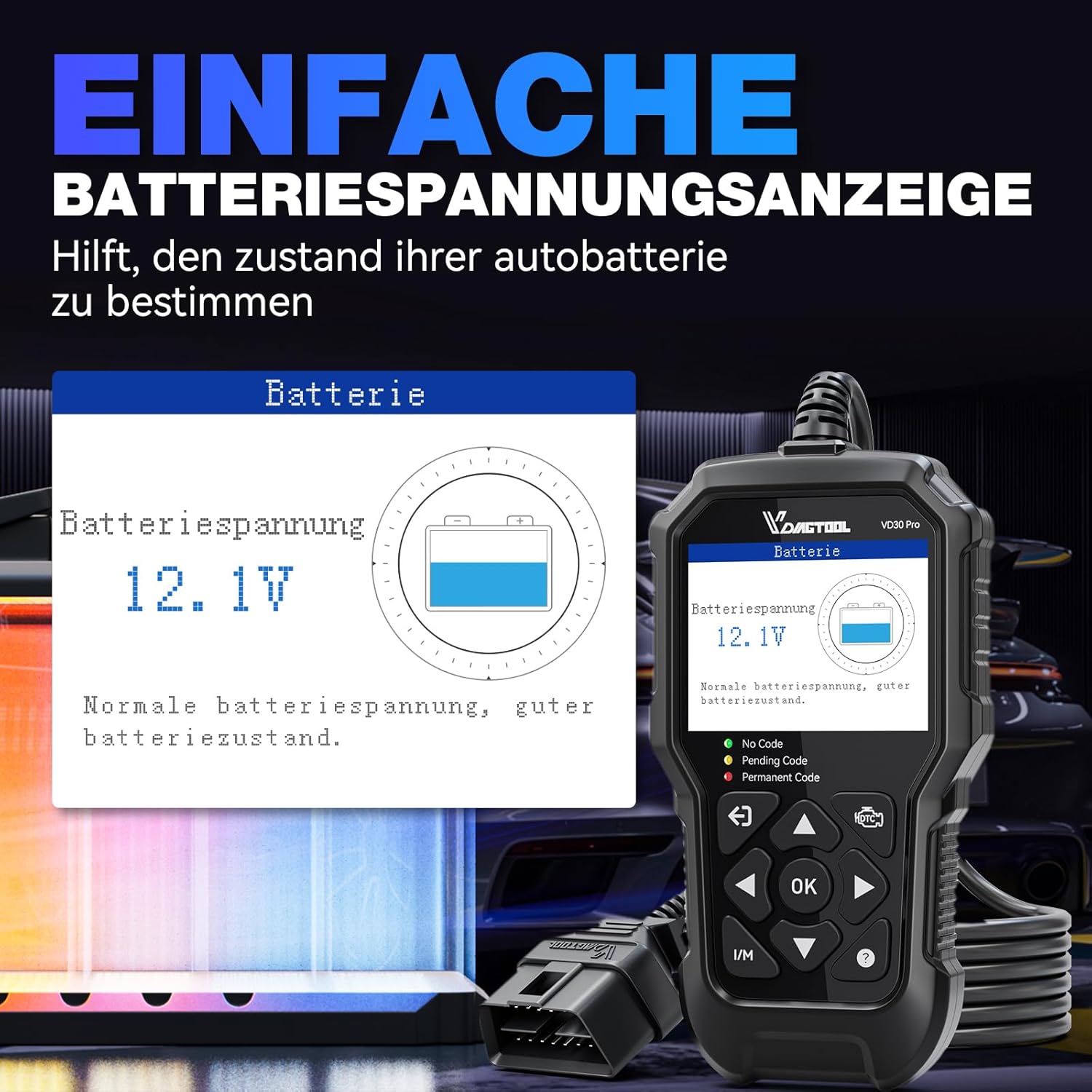 Thumbnail 5 de VDIAGTOOL VD30 Pro OBD2 Diagnosegerät 2,8"