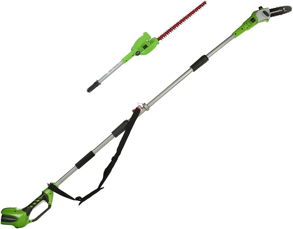 Detalle de Greenworks GD24HT61 cortasetos 61 cm