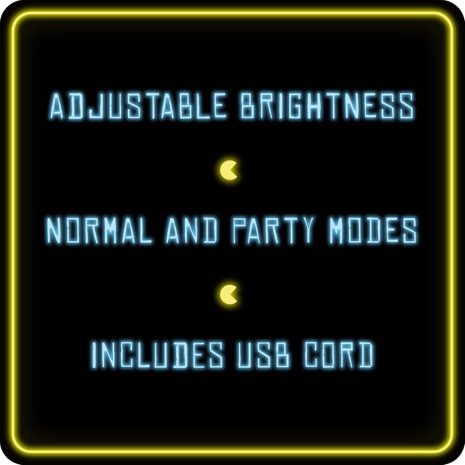 Detalle de Paladone Pac-Man Ghost Light — Officially Licensed, Colour Phasing, Music-Reactive USB Lamp