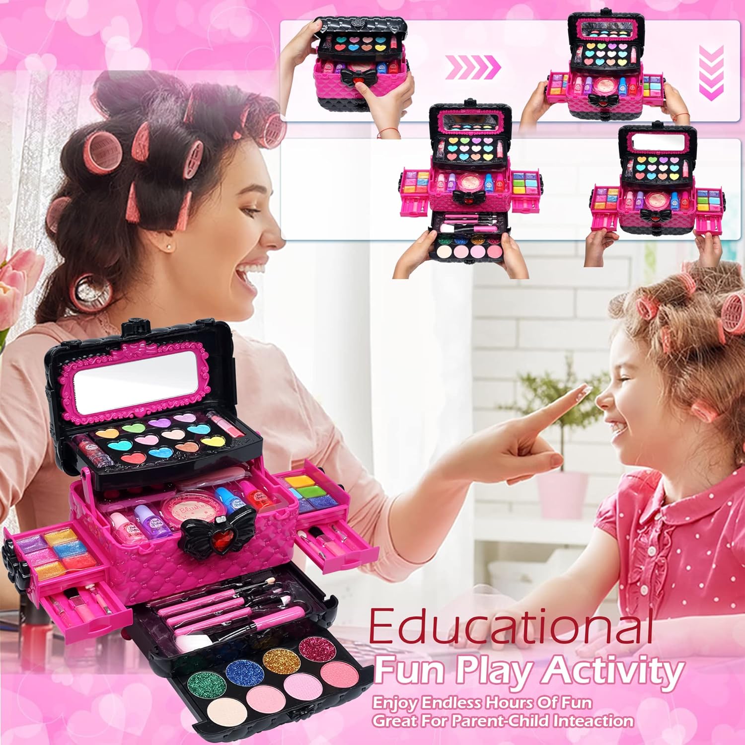 Detalle 2 de Kids Makeup Set for Girls 4–12 🎀