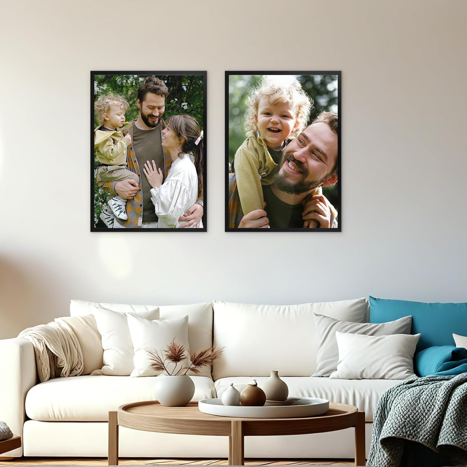 Thumbnail 5 de Hoikwo 50x70cm Frame Pack of 3 – Black Aluminium Wall-Mount Frames (50x70cm)