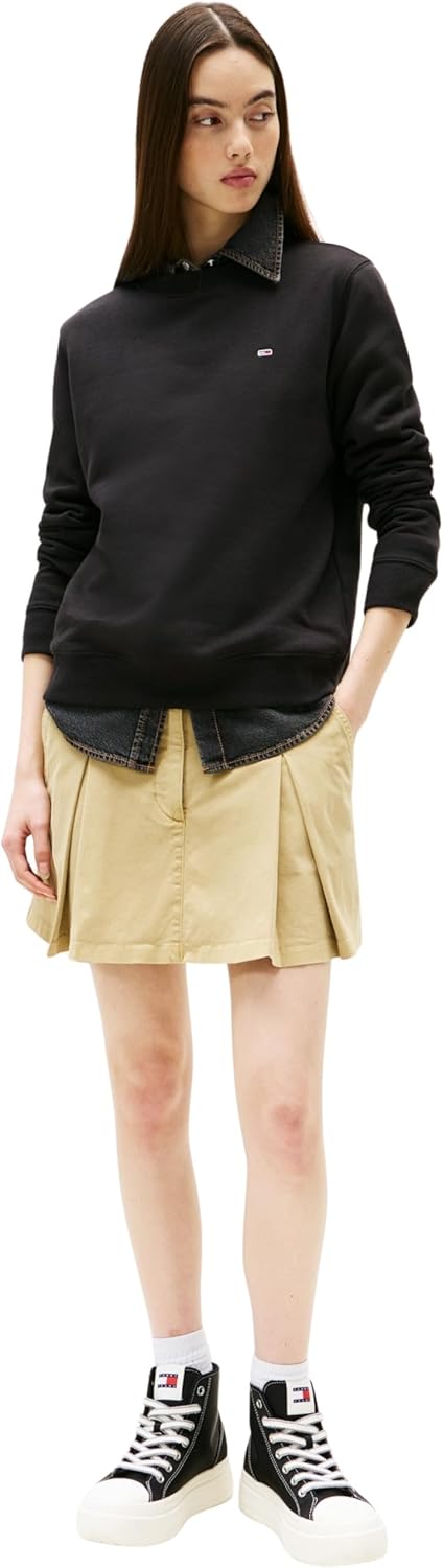 Thumbnail 3 de Tommy Jeans Damen Pullover mit Rundhalsausschnitt (Crew Neck) im Regular Fit