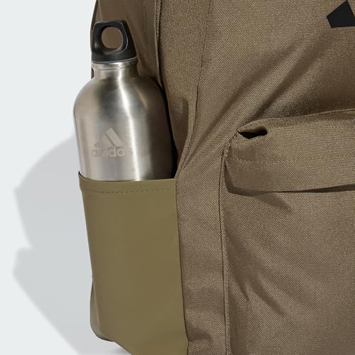 Detalle de adidas Unisex Classic 3Bars Backpack in Olive Strata/Black