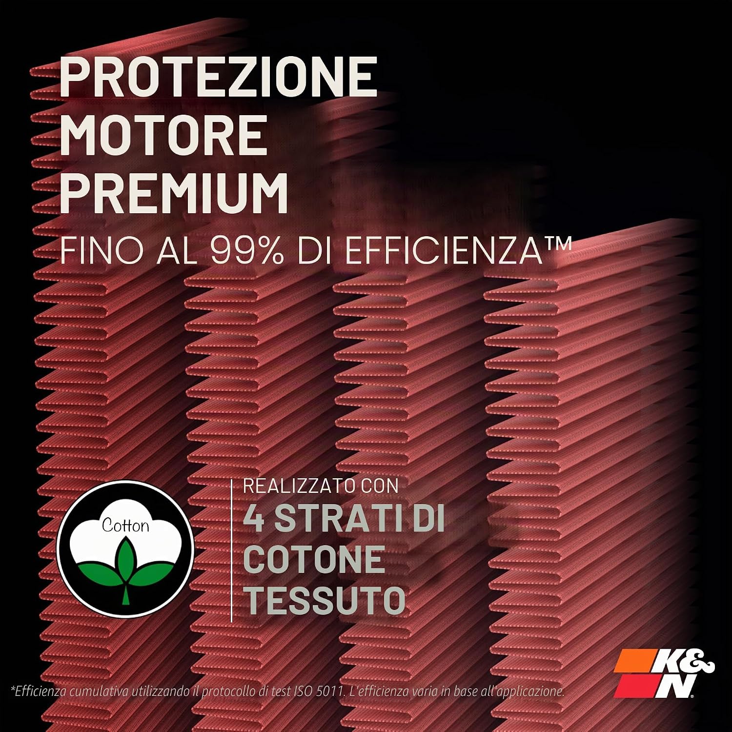 Thumbnail 3 de K&N 33-3051 Filtri Aria Sostitutivi Lavabili e Riutilizzabili