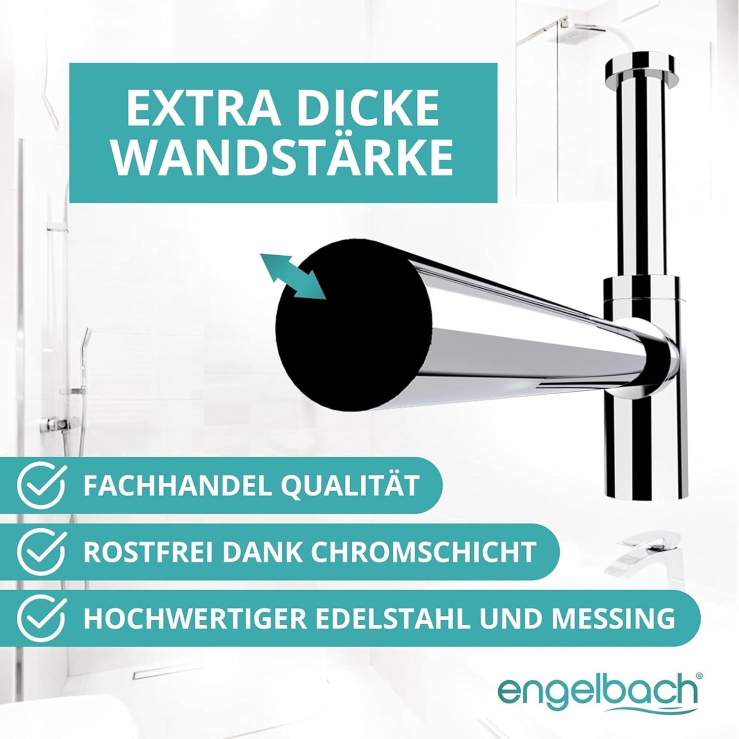 Thumbnail 6 de Engelbach Design Siphon 1 1/4" für Waschbecken