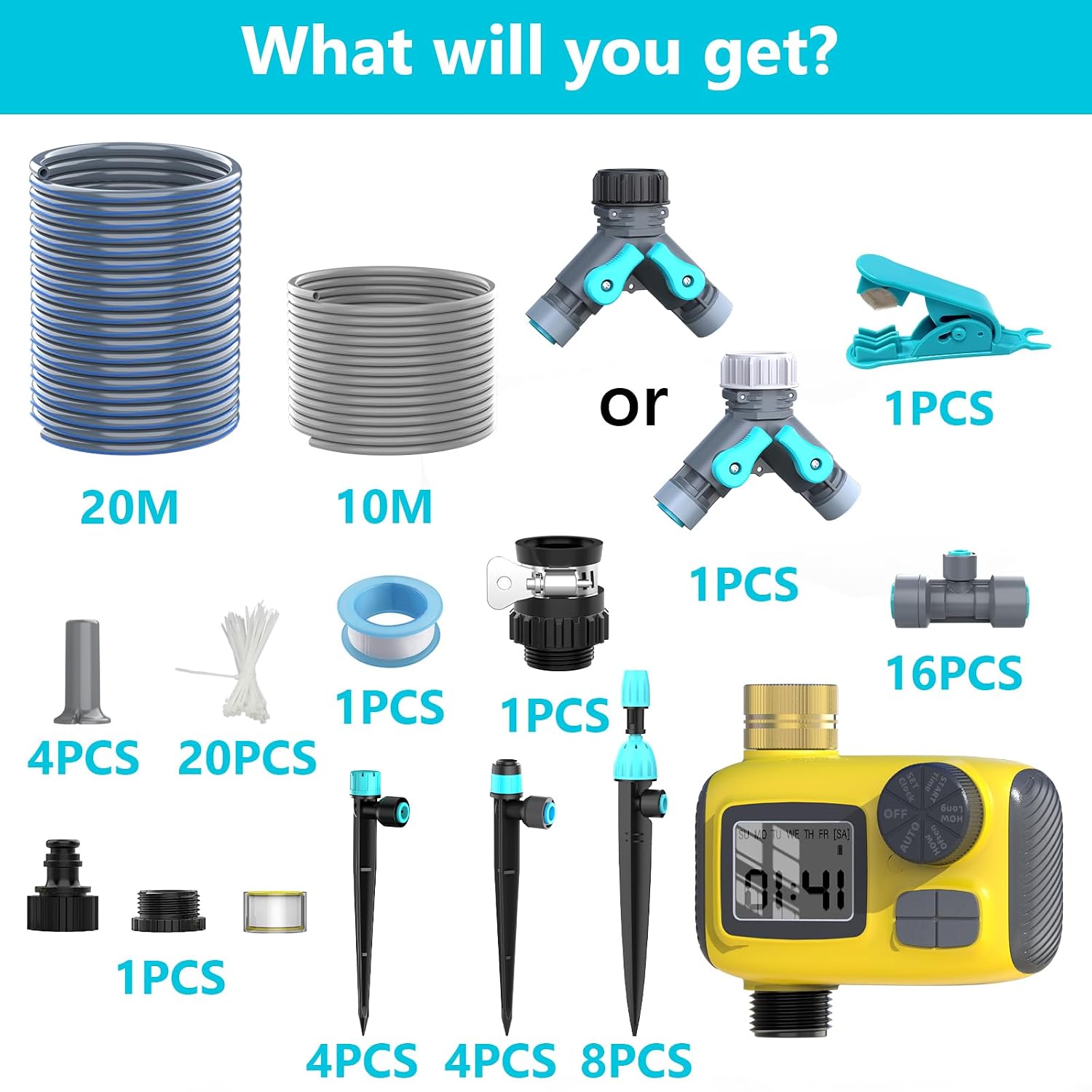 Detalle 2 de TRJZWA Drip Irrigation Kit 30M