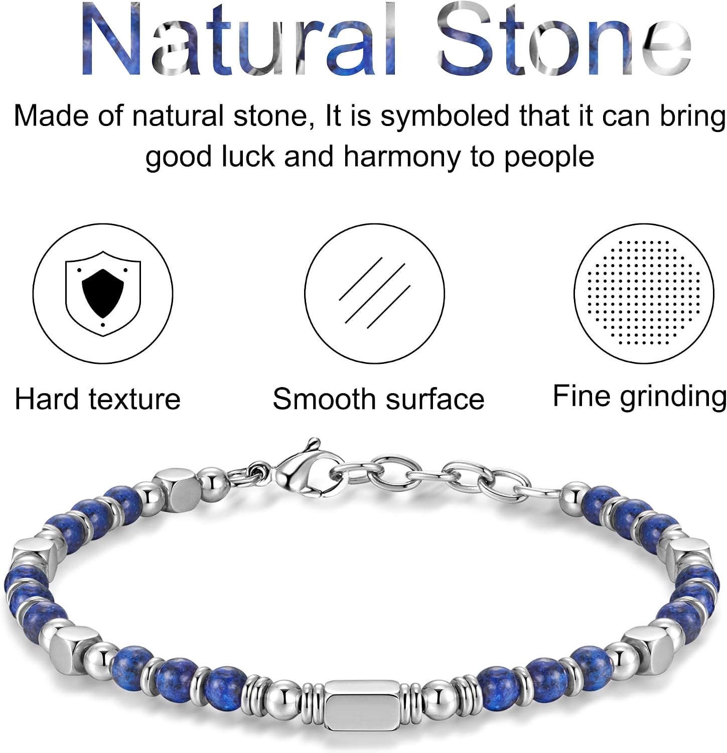 Thumbnail 3 de SIUMAL Bracciale bohémien in pietra