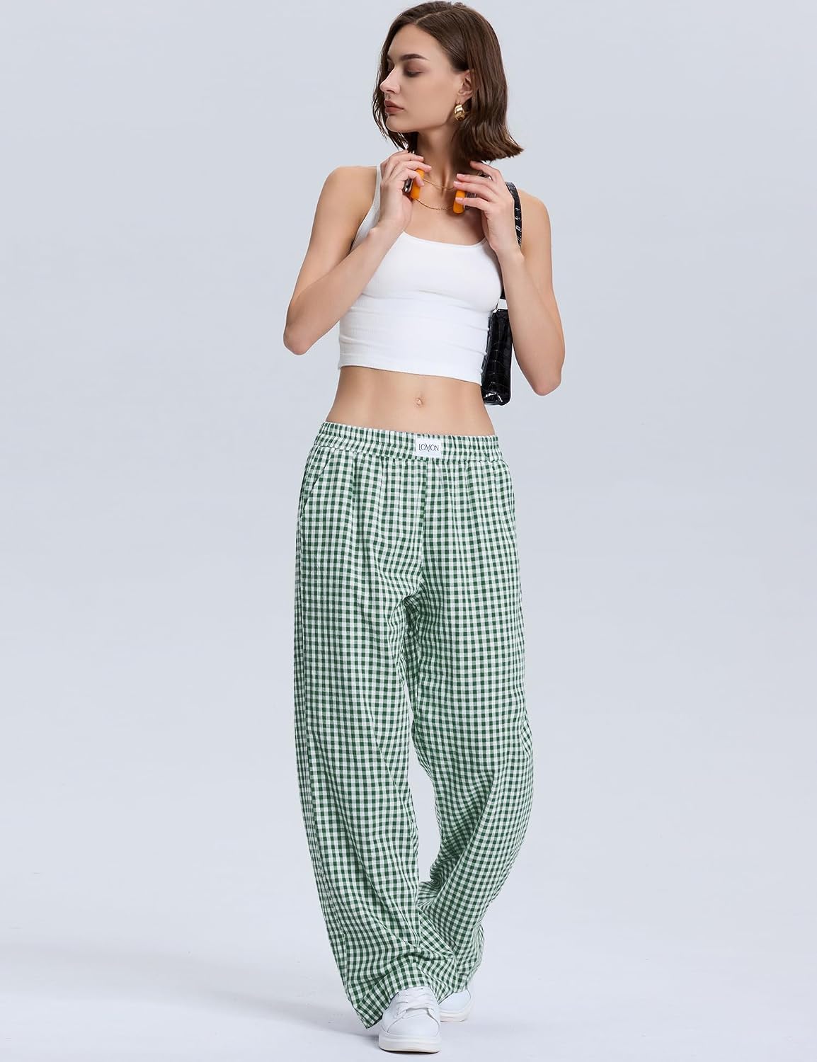 Thumbnail 3 de LOMON Gingham Boxer Pants