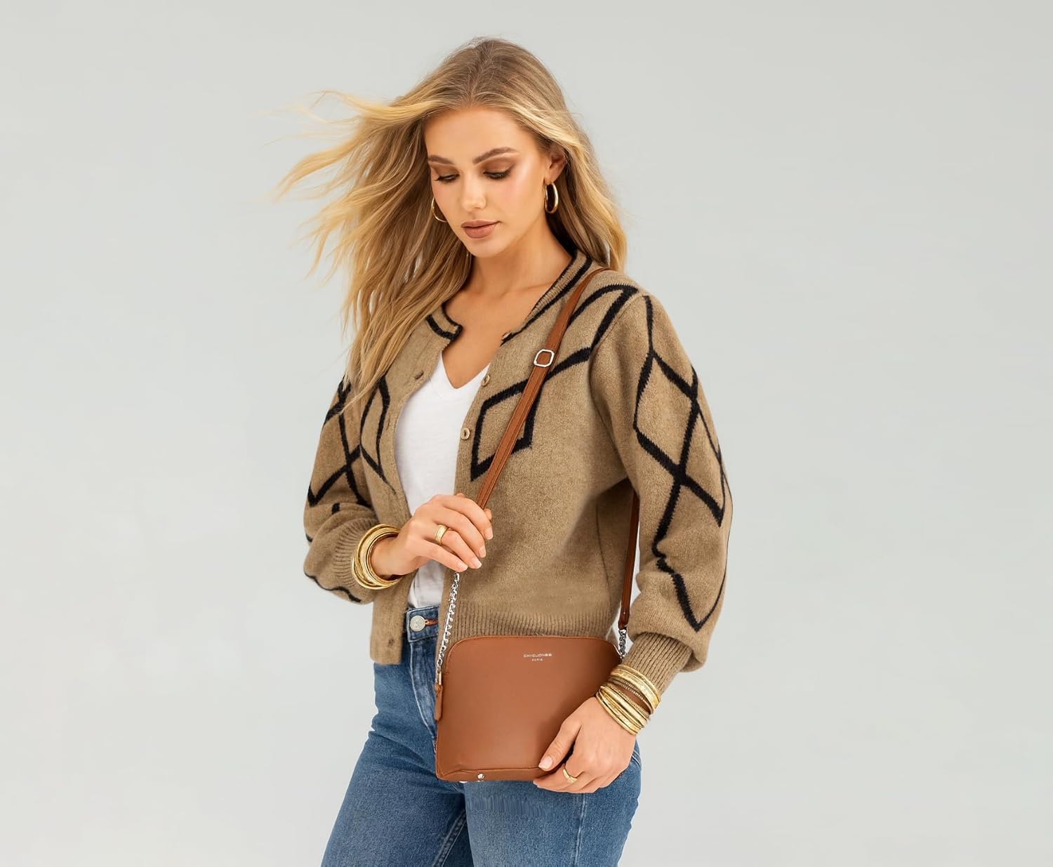 Thumbnail 1 de David Jones Petit sac bandoulière 22 x 17 x 10 cm