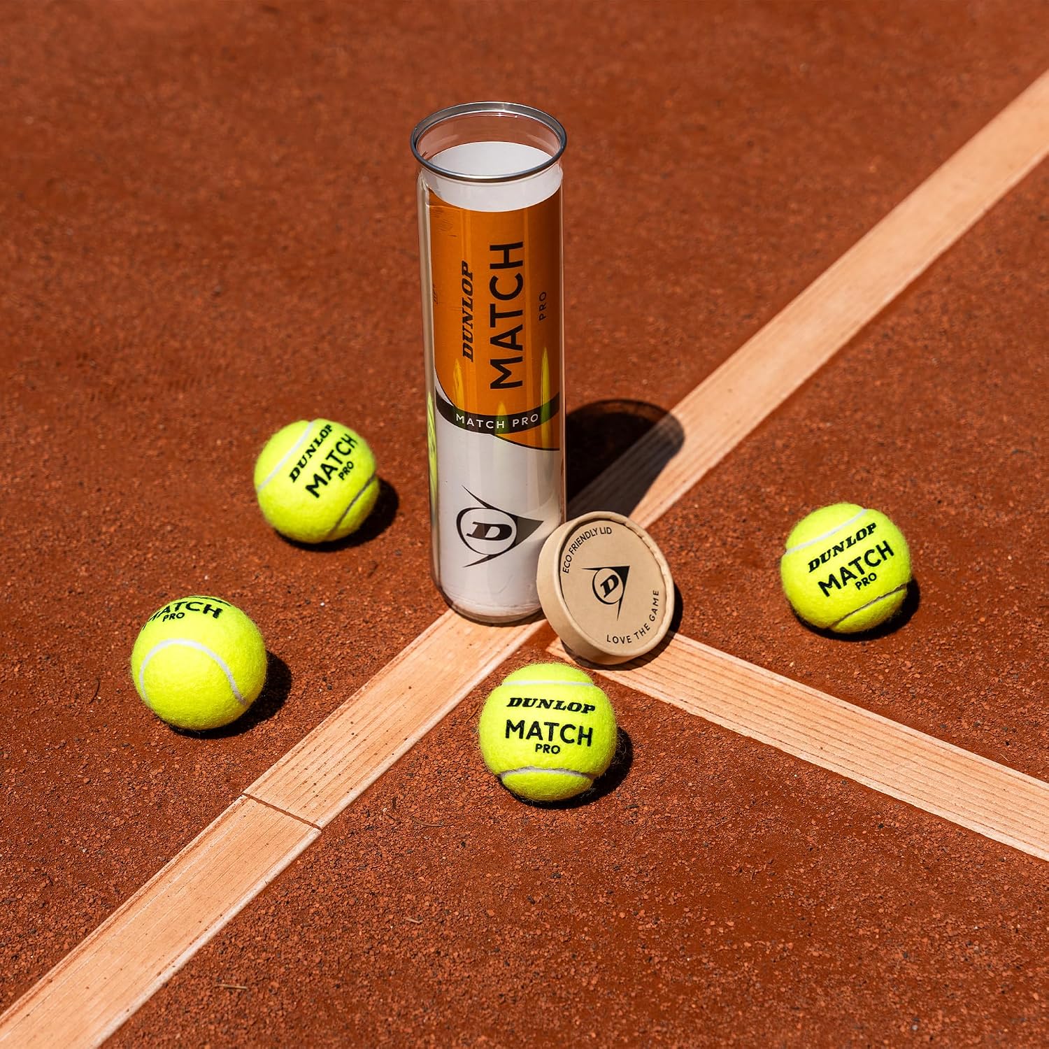 Detalle de Dunlop Match Pro Tennisball – ITF-zertifiziert, Allround für Sand, Hartplatz & Rasen (Amazon Exclusive)