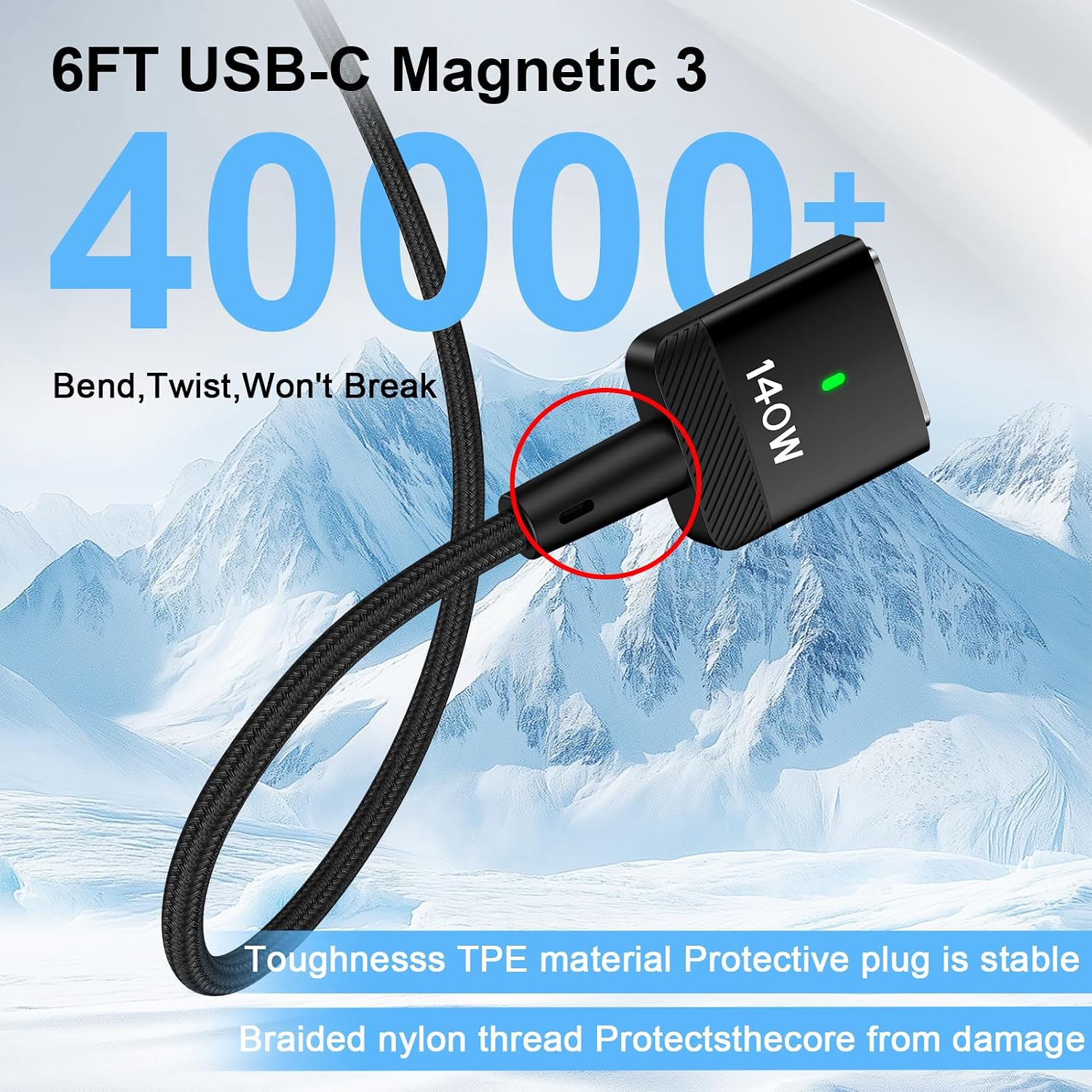 Thumbnail 4 de MagSafe 3 USB-C Cable 1.83m