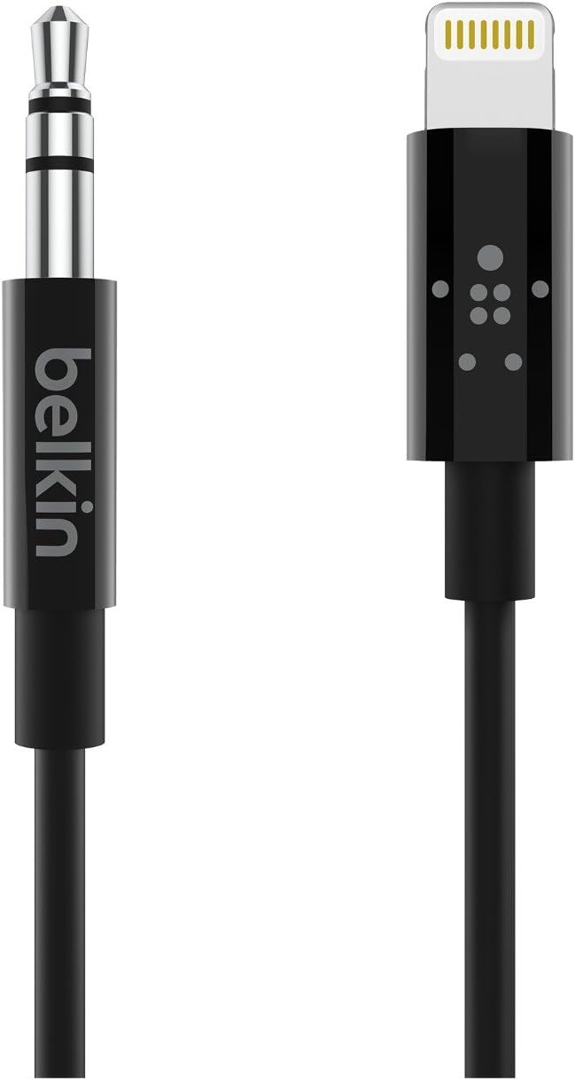 Thumbnail 4 de Belkin Câble Lightning 3,5 mm de 0,9 m (MFi) – noir