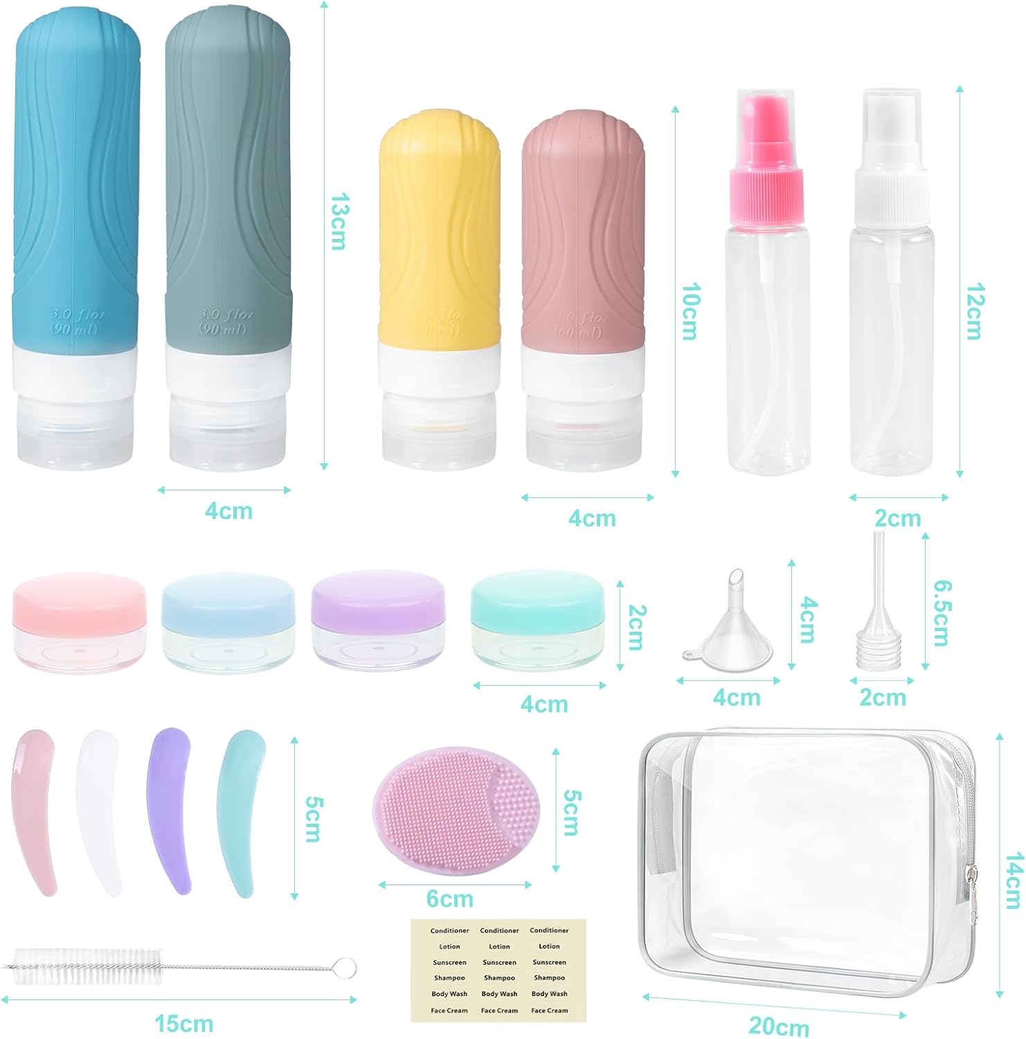 Thumbnail 6 de Carehabi Reiseflaschen Set 90/60 ml