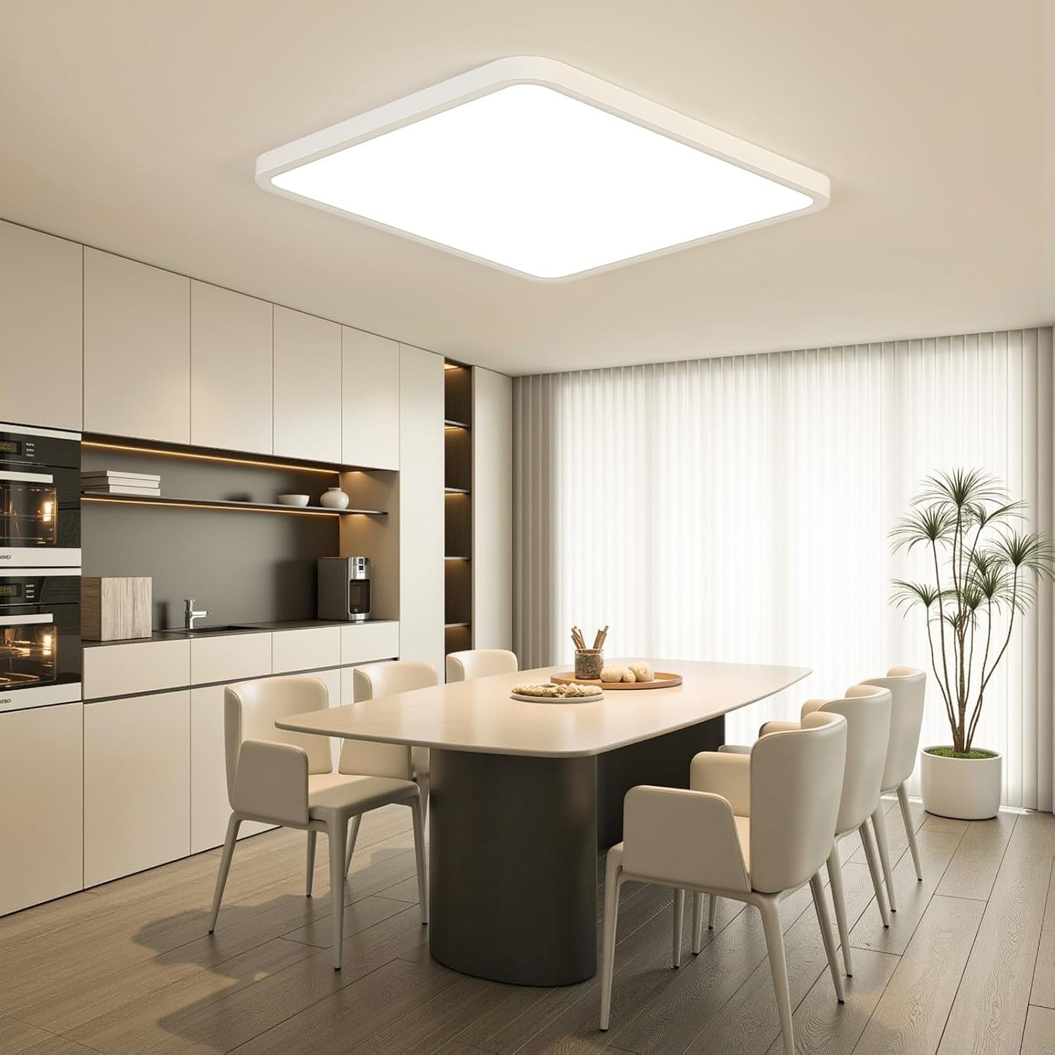 Thumbnail 5 de EASY EAGLE Plafoniera LED soffitto 50 cm: luce intensa, design ultrasottile e affidabile