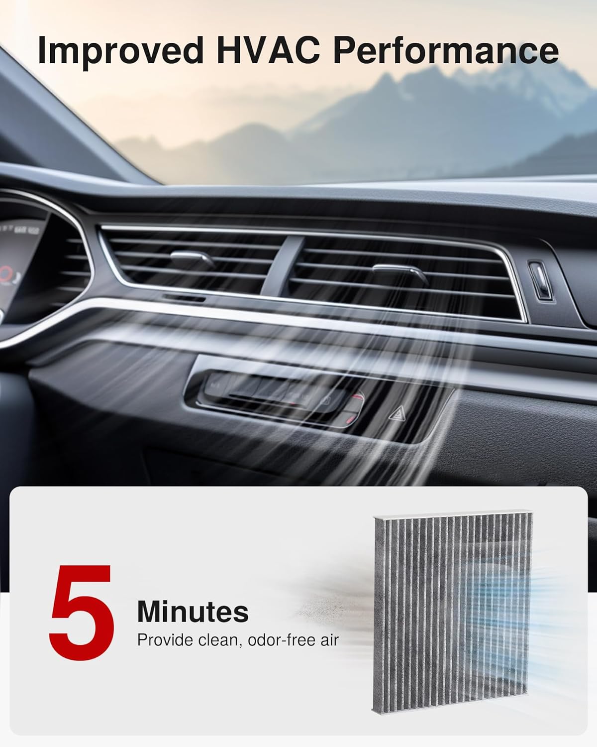 Thumbnail 5 de Puroma Activated Carbon Cabin Air Filter (CF11671 / CAF1864P) for Jeep, Mazda, and RAM — Clean Air, Quieter Cabin