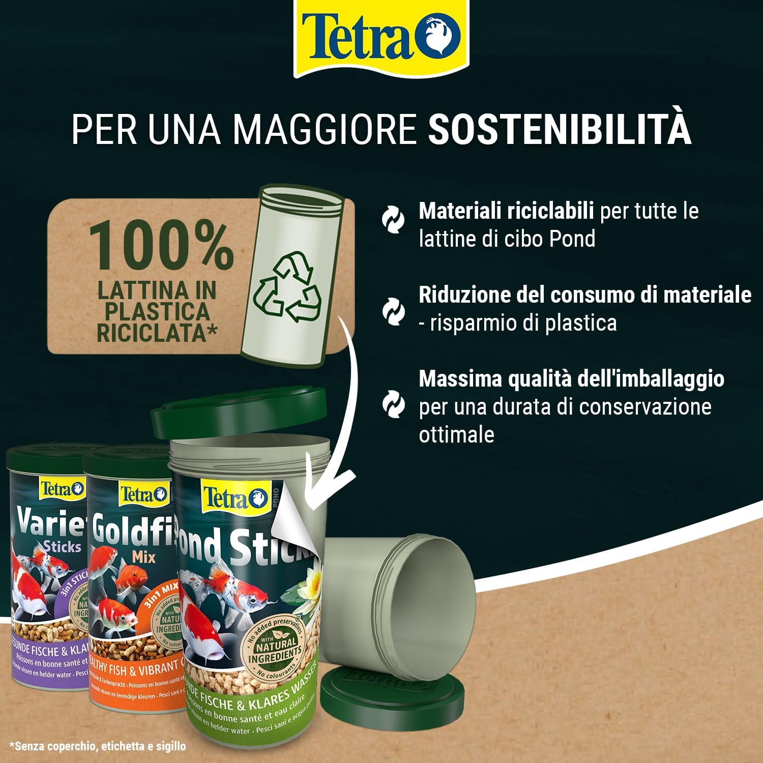 Thumbnail 6 de Tetra Tetrapond Koi Sticks Junior, 1000 ml: nutrimento completo per carpe koi