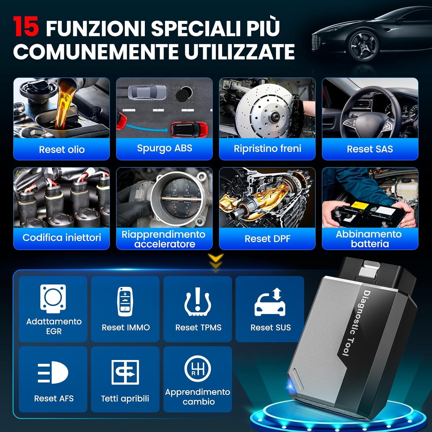 Thumbnail 4 de KINGBOLEN EDIAG Elite OBD2: Diagnostica auto Bluetooth con aggiornamenti a vita